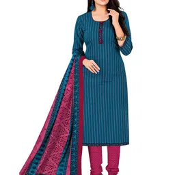 MIRAAN Printed Pure Cotton Unstitched Dress Material-image-93