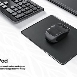 STRIFF Mousepad Mouse Mat 230X190X2mm Mouse pad for Laptop Non-Slip Rubber Base, Waterproof Surface, Compatible with Laser and Optical Mice(Black)(Pack of 2) image 3