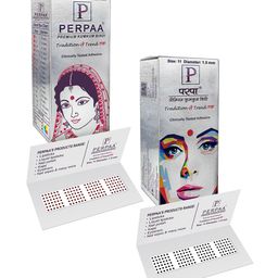 PERPAA Black & Dark Brown Kumkum Round Bindi Book-28