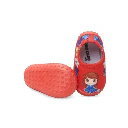 CHiU Infant Kids Red Patterned Cotton Booties-image-113