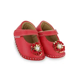 BAESD Infant Girls Floral Embellished Ballerina Booties-picture-33