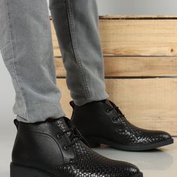 Carlton London Men Textured Round Toe Mid-Top Derbys-image-28