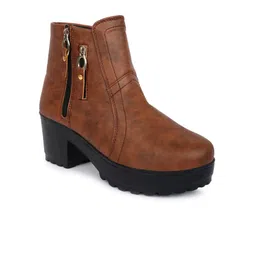 OPHELIA Women Textured Heeled Regular Boots-picture-48