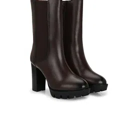Delize Women Round toe Mid Length Chelsea Boots-image-66