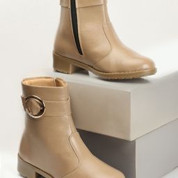 OPHELIA Women Embellished Mid-top Heeled Boots-42