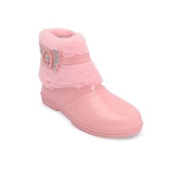 BAESD Girls Faux-Fur Bow Detailed Winter Boots-image-95