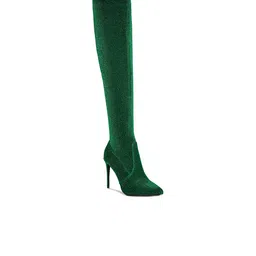 London Rag Women Embellished High-Top Stiletto Winter Boots-39