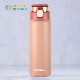 BOROSIL Aquasport Double Wall Vacuum Insulated Flask Water Bottle 800ml-53