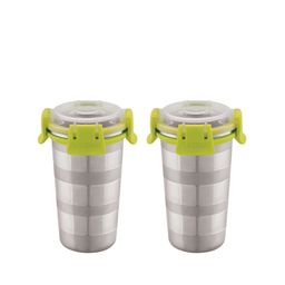 MAGNUS 2 Pcs Stainless Steel Designer Klip Lock Tumbler-350ml-image-12
