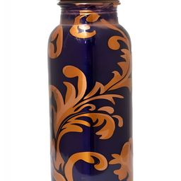 IMAGO Navy Blue Floral Printed Copper Water Bottle 1L-image-95