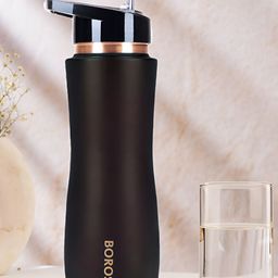 BOROSIL Brown & Gold-Toned Solid Copper Sipper Water Bottle 750 ml-image-8