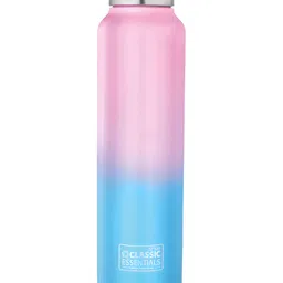 Classic Essentials Blue & Pink Stainless Steel Single Wall Spring Water Bottle 1 L-picture-8