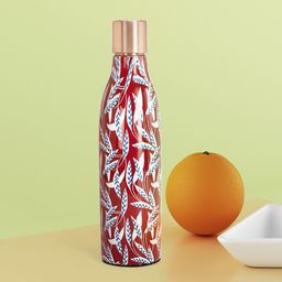 Living scapes by Pantaloons Red & White Printed Water Bottle-36
