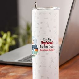 Indigifts White Tumbler With Lid & Straw 590ml-image-83