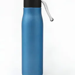 UMAI Blue & Black Stainless Steel Solid Double Wall Vacuum Water Bottle 550 ml-50
