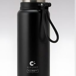 CLAY CRAFT Black Stainless Steel Double Wall Vacuum Water Bottle 900 ml-image-98