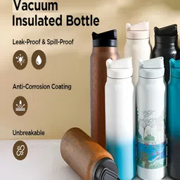 Kuber Industries Blue & Black Colourblocked Stainless Steel Water Bottle 900 ml-image-15