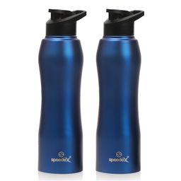 Speedex Blue and Black 2 Pieces Stainless Steel Water Bottle 1L Each-image-71