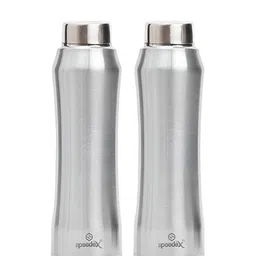 Speedex Silver-Toned 2 Pieces Stainless Steel Leakproof Water Bottles 1 L-image-66