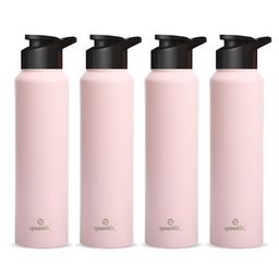 Speedex Pink Set of 4 Stainless Steel Water Bottle-image-98