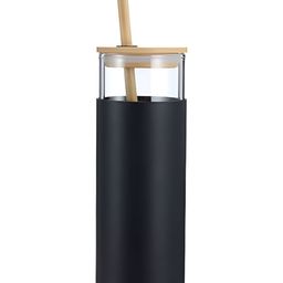 WELOUR Black Single Glass Brand Logo Water Bottle-image-31