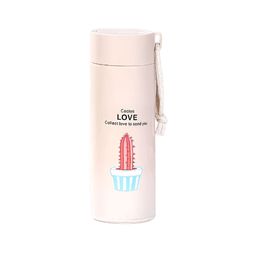 WELOUR Brown Single Glass Brand Logo Water Bottle-17