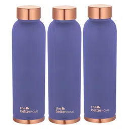 The Better Home Purple 3 Pcs Copper Water Bottle 950 ml-picture-19