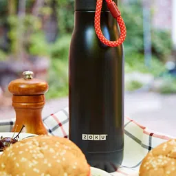 ZOKU Black Stainless Steel Double Vacuum Water Bottle 500 ml-49