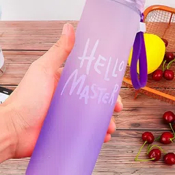 WELOUR Purple Glass Water Bottle 400 ml-image-90
