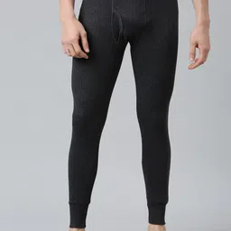 DIXCY SCOTT Cotton Ribbed Mid-Rise Thermal Bottoms-image-59