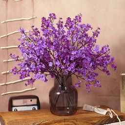 BS AMOR Purple Artificial Gypsophila Flower Bouquet-39