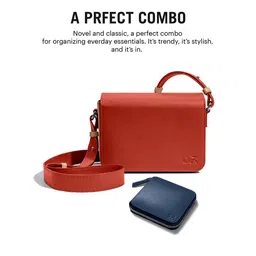 DailyObjects Structured Sling Bag & Zip Wallet image 5