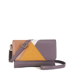 Spice Art Colourblocked Structured Sling Bag-34