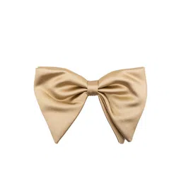 The Tie Hub Beige Solid Bow Tie-image-32
