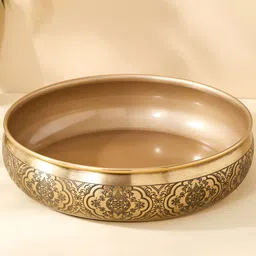 Home Centre Austin Metal Embossed Decorative Bowl-image-56
