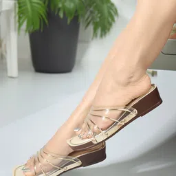 ICONICS Open Toe Flatform Heels image 1