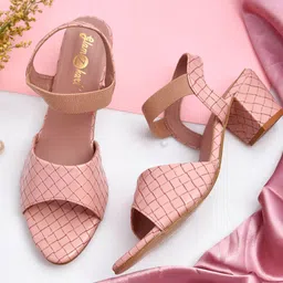 GLAMZKART Textured Block Heels-image-21