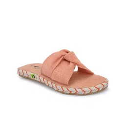 FRESH 1947 FEET Women Canvas Open Toe Flats with Bows-13