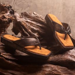 Inc 5 Striped Open Toe Flats-picture-10