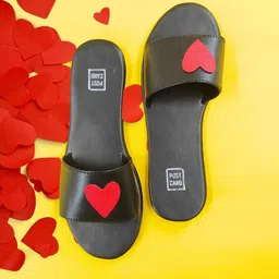 POSTCARD Women Printed Open Toe Flats with Bows-16