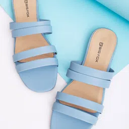 Big Fox Women Double Strap Open Toe Flats-28