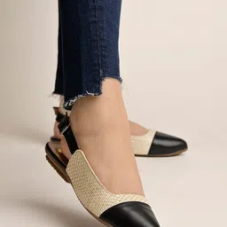 Shoetopia Girls Printed Open Toe Flats with Bows-1