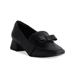 ERIDANI Bow Detailed Block Heeled Pumps-22