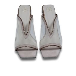 Sana K Luxurious Footwear Open Toe Block Heels-18