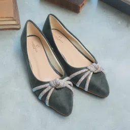 PLANET WALK Printed Suede Party Flatform Pumps with Bows-13