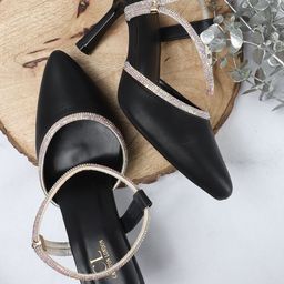 Carlton London Party Slim Heeled Pumps with Bows-27