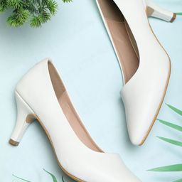SHUZ TOUCH Pointed Toe Slim Heeled Pumps-33