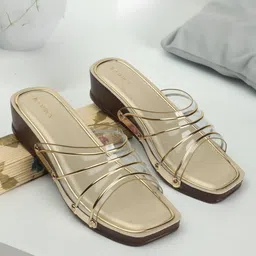 ICONICS Open Toe Flatform Heels image 2