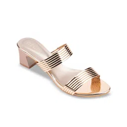 Ozuri Striped Open Toe Block Heels image 5