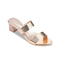 Ozuri Striped Open Toe Block Heels image 4
